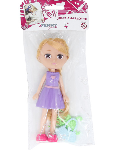 JOLIE CHARLOTTE POUPEE 16 CM + ACCESSOIRES