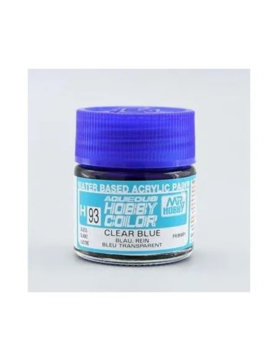 PEINTURE MAQUETTE MR HOBBY H093 BLEU TRANSPARENT BRILLANT 10ML