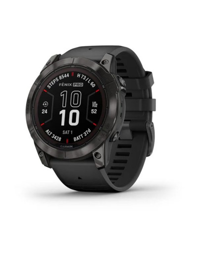 GARMIN - Fenix 7X Pro Saphir Solar Carbon Gray Bl