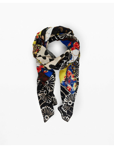 FOULARD PATCHWORK FLORAL