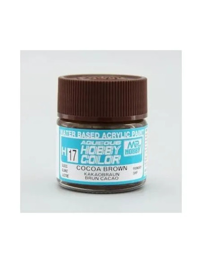 PEINTURE MAQUETTE MR HOBBY H017 BRUN CACAO BRILLANT 10ML