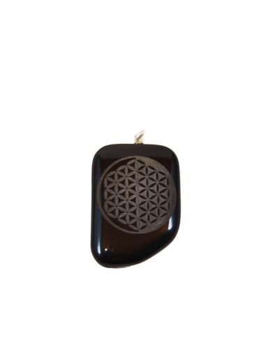 Pendentif Fleur de Vie en Onyx