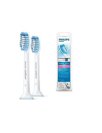 Lot de 2 Brossettes Sensitive pour brosse à dents électrique