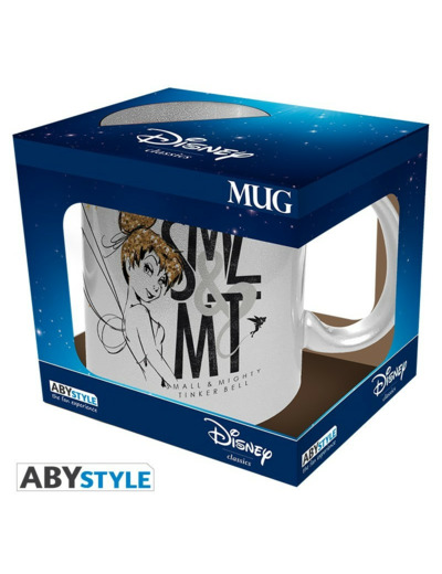 DISNEY - Mug - 320 ml - Clochette - subli argenté