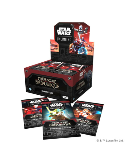 Star Wars Unlimited : Crépuscule de la République - Boite de 24 Boosters