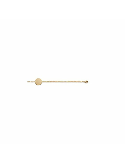Bracelet en plaqué or, 18cm