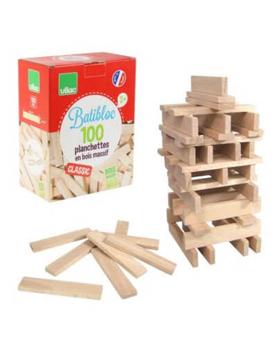 Batibloc classic - 100 planchettes en bois - 2135