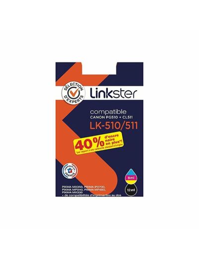 Cartouche d'encre LK-510/511 compatible CANON XL PG510+CL511