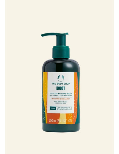 Nettoyant exfoliant pour les mains Boost - Mandarine & Bergamote