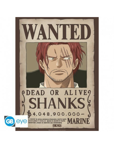 ONE PIECE - Poster Chibi 52x38 - Wanted Shanks