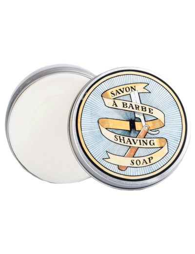 SAVON DE RASAGE + BOITE RONDE ALUMINUM HOMME SAVONNERIE DE NYONS 100G