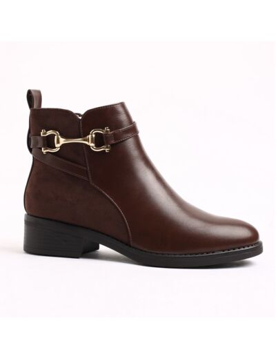 Boots femme marron