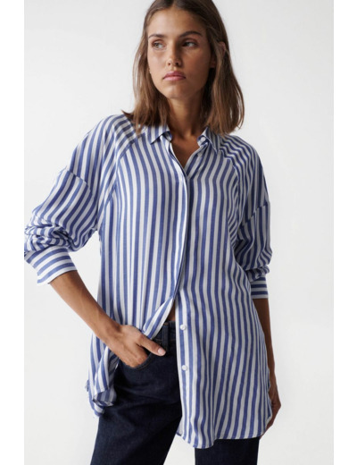 Chemise loose à rayures