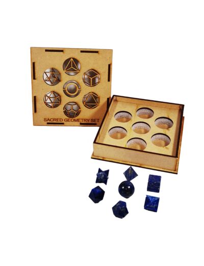 Coffret Géométrie Sacrée en Lapis Lazuli