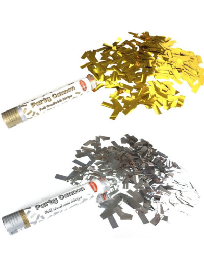 CANON CONFETTI OR/ARGENT 30CM