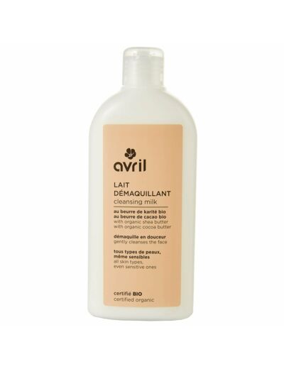 Lait démaquillant 250 ml - Certifié bio