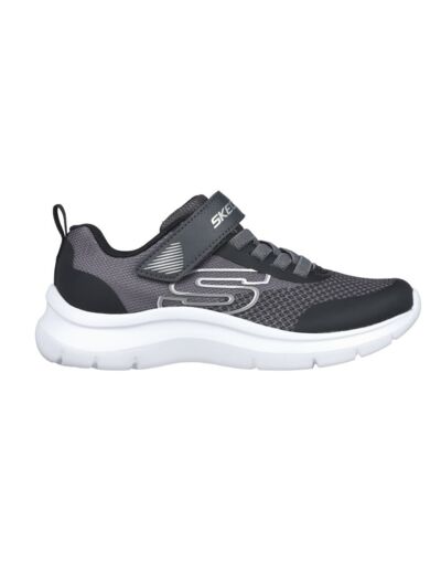 Basket junior garcon noir gris skechers