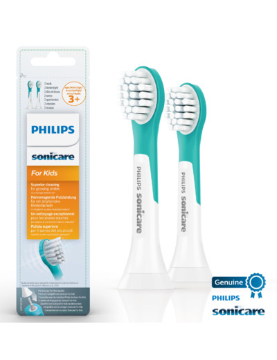 Lot de 2 Brossettes pour brosse à dents électrique enfants 3ans+