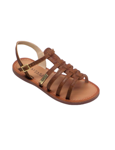 Sandale ouverte junior fille camel rivage