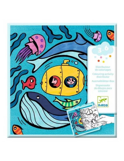 Distributeur De Coloriages, Ocean  - DJ00051 - Djéco