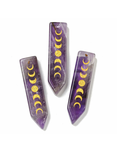 Pendentif - Moon- Améthyste