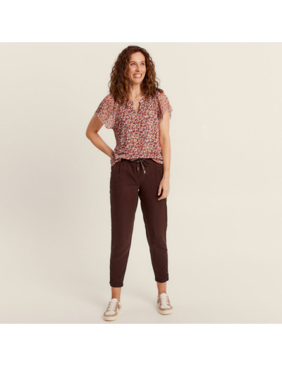 Pantalon flou taille basculée