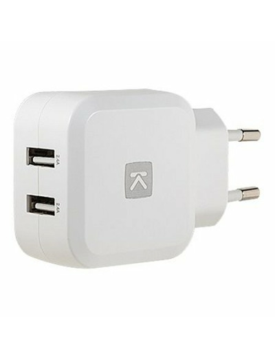 Chargeur mural blanc 2 usb câblle lightning