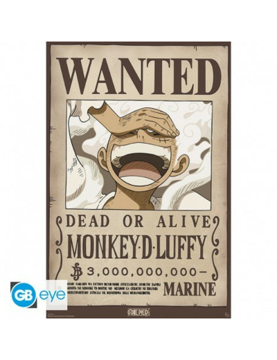 ONE PIECE - Poster Maxi 91,5x61 - Wanted Luffy Wano