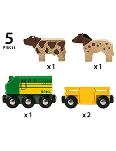 Train des animaux de la ferme - Brio- 33404