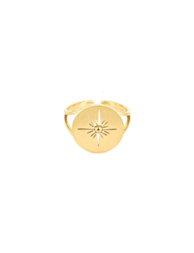 Bague Zag en acier