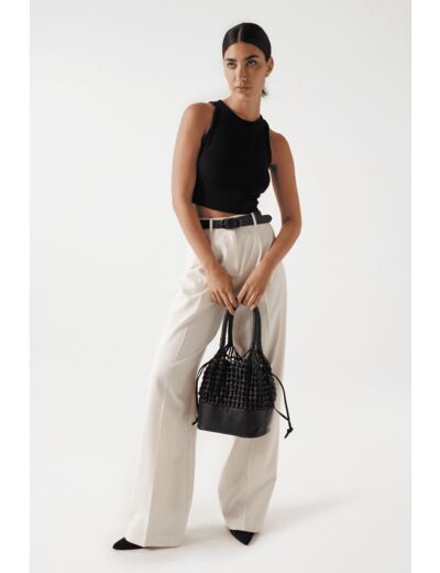 Pantalon wide leg