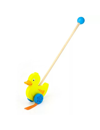 Animal à pousser, canard en bois - 50961 - New Classic Toys