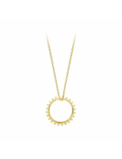 Collier Mya Bay Sunset en métal doré