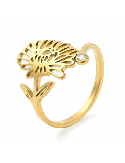 Bague fleur de naissance