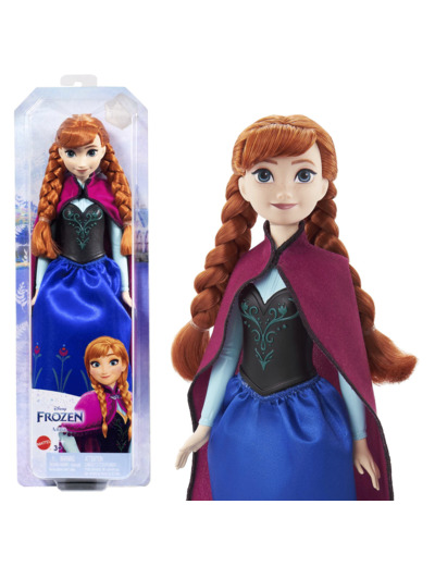 Disney-La Reine des Neiges-Anna-PoupÃÂ©e avec habillage et accessoires