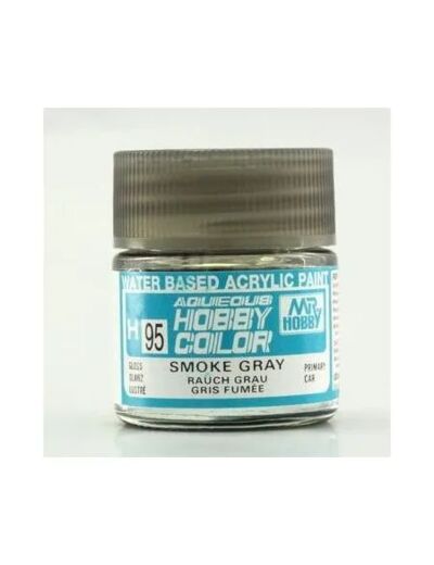 PEINTURE MAQUETTE MR HOBBY H095 GRIS FUME BRILLANT 10ML