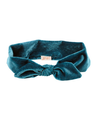 Bandeau Titia, velours bleu (1 pc) - Souza - 105234