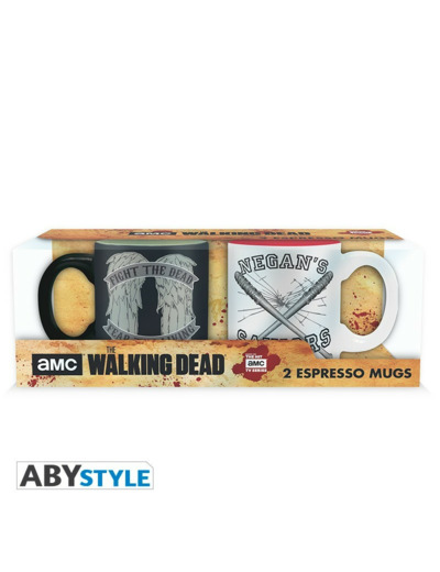 THE WALKING DEAD - Set 2 mugs à espresso - 110 ml - Daryl VS Negan