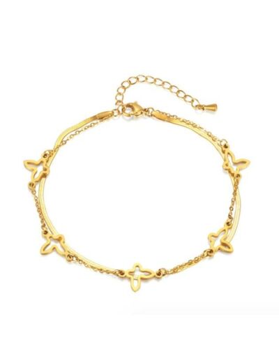 Esha bracelet de cheville en acier inoxydable