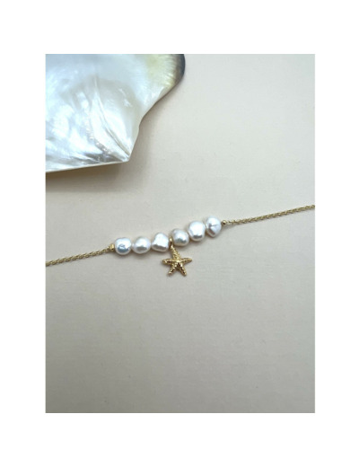 Bracelet Indriya Abysse Etoile de mer en vermeil