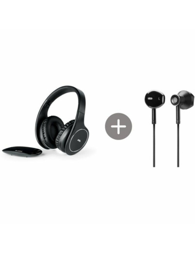 Casque tv sans fil 20a hp + ecouteurs bluetooth offerts