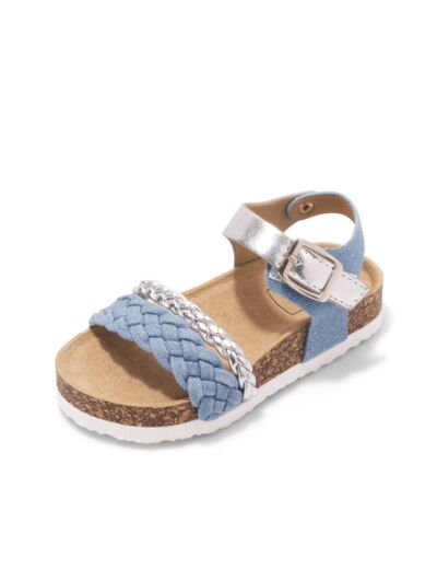 Sandale ouverte junior fille denim