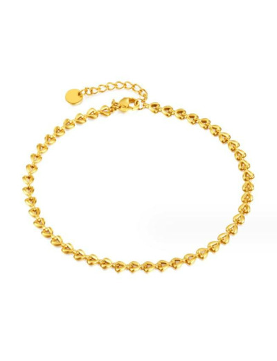 Zara bracelet de cheville en acier inoxydable