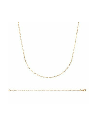 Collier en plaqué or, taille 45