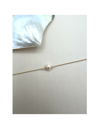 Bracelet Indriya Pearl Rose en vermeil et perle d'eau douce rose