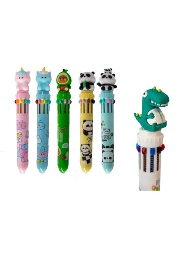Stylo 10 couleurs Ourson