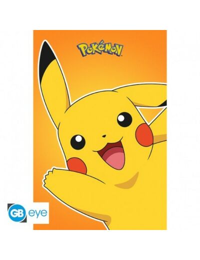 POKEMON - Poster "Pikachu" roulé filmé (91.5x61)