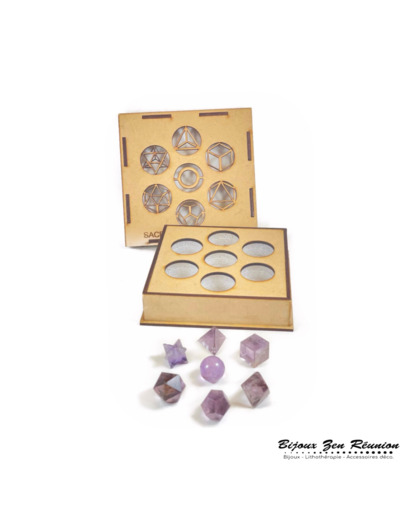 COFFRET GEOMETRIE SACREE AMETHYSTE