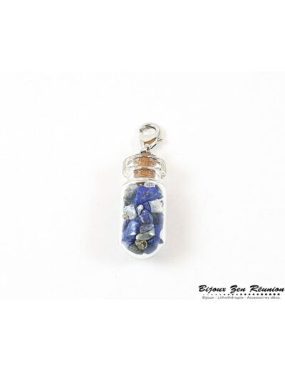 Pendentif bouteille et lapis lazuli