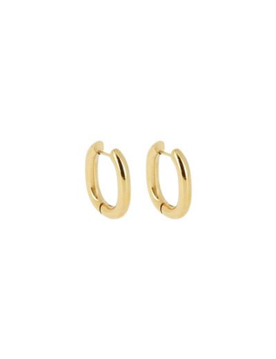 Boucle d'oreille Zag en acier doré